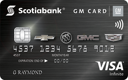 Scotiabank® GM®* VISA Infinite* card